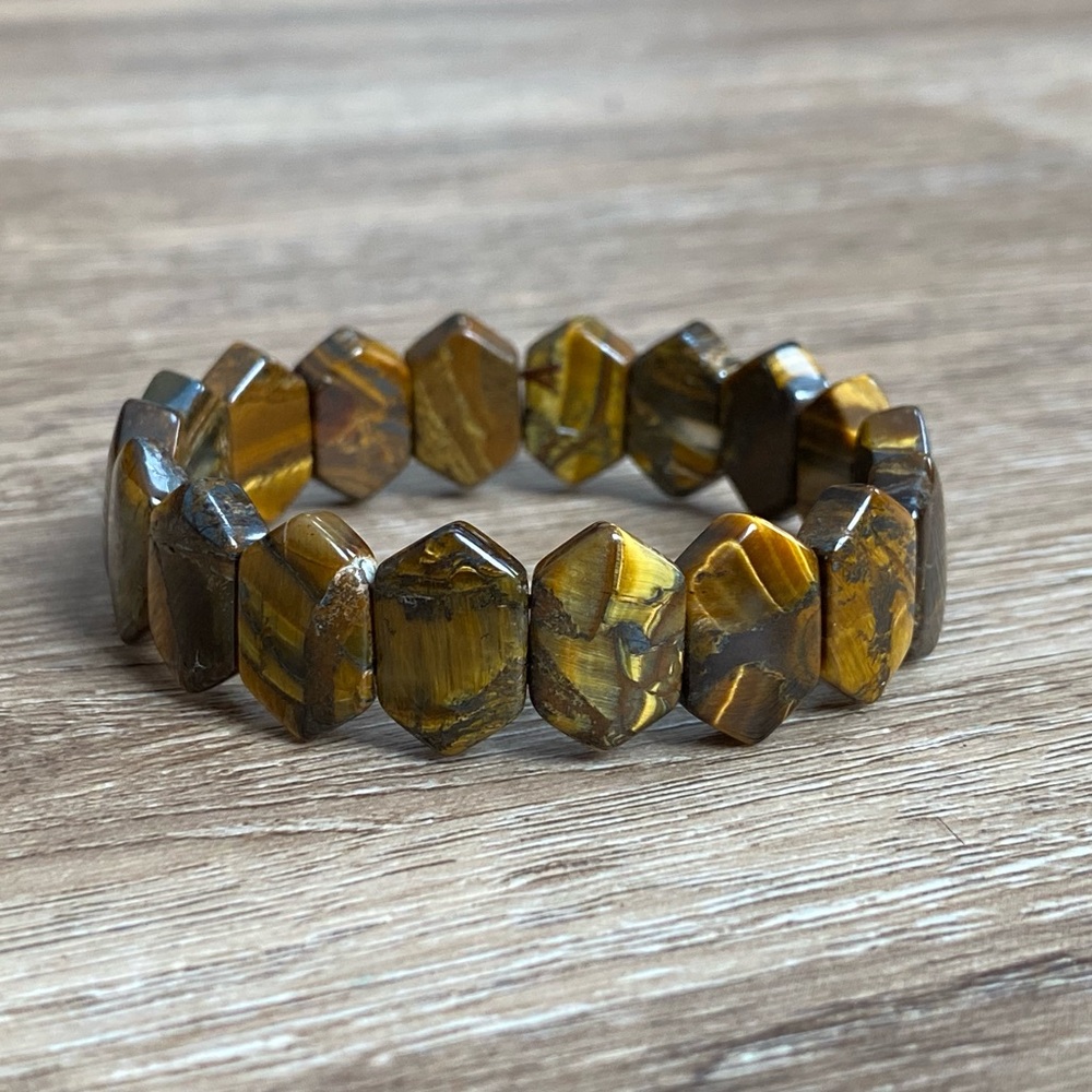 Natural tiger Eye stretch bracelet✨
